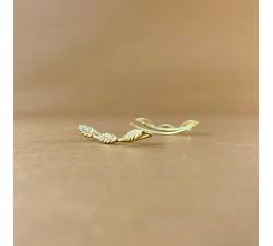 OX Leaf Climb Earring - Gold 