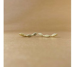 OX Leaf Climb Earring - Gold 
