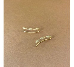 OX Leaf Climb Earring - Gold 