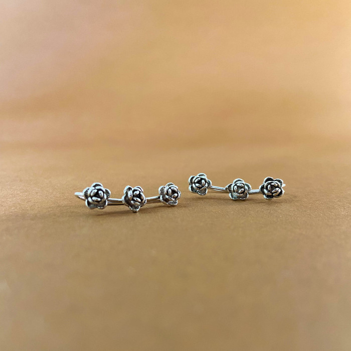 Earring Climb Roses OX
