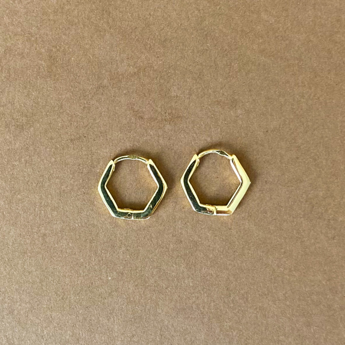 Click Hexagon LS Ring - Gold 