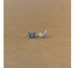 Black CZ Butterfly Earring Black CZ Butterfly Earring