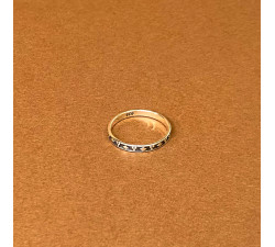 Aliança Relevo Diamante