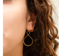 Brinco Gancho Infinito - Ouro
