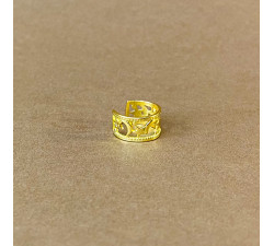 Cuff Estrela e Lua - Ouro
