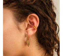Cuff Estrela e Lua - Ouro
