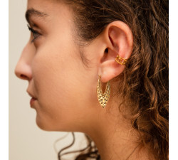 Cuff Estrela e Lua - Ouro
