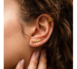 Cuff Estrela e Lua - Ouro
